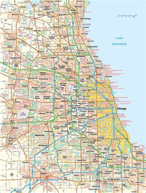 Printable Map Of Chicago